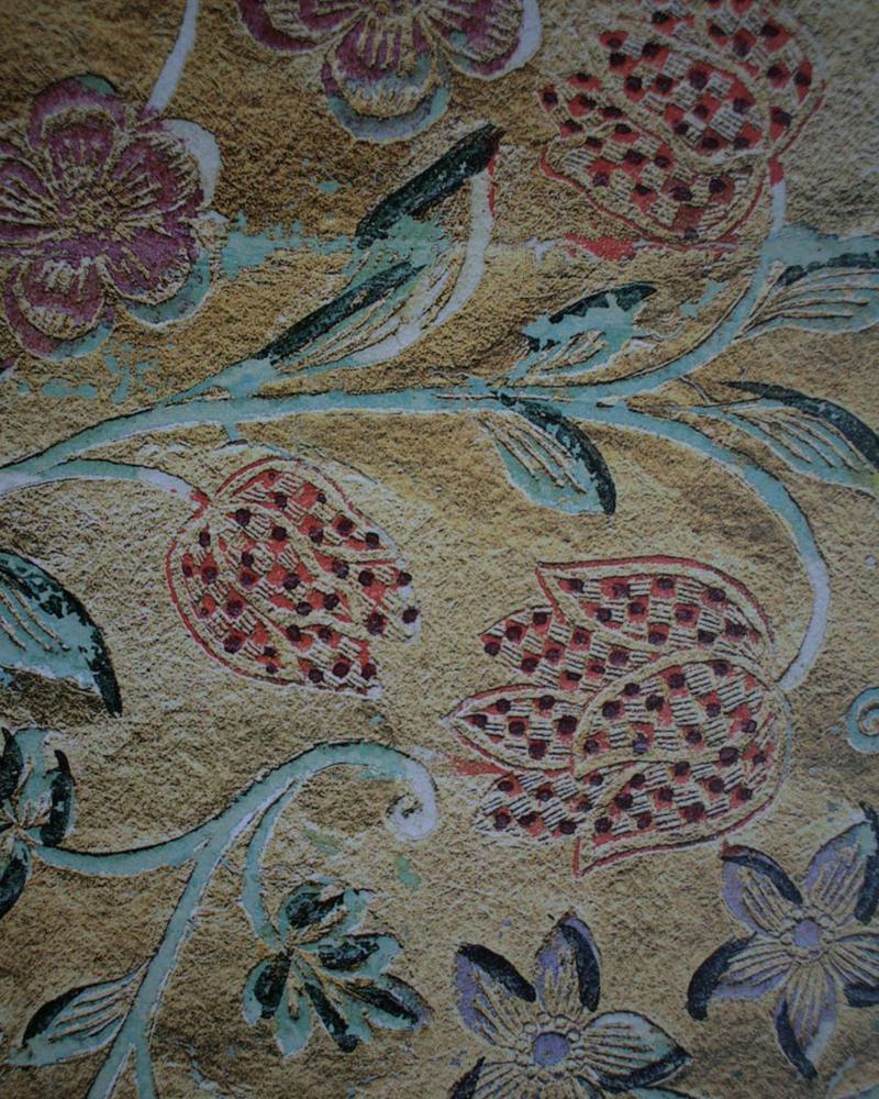 Kashida Embroidered Suit Fabric in Gold beige