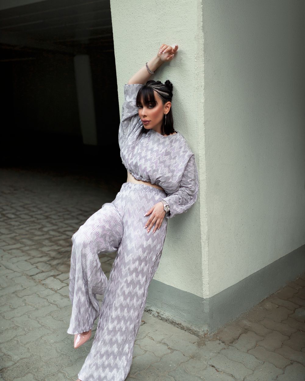 Grey Ikat Co-ord in TTT