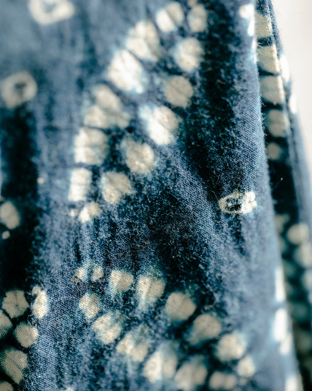Bandhani Suit Fabric in Midnight blue